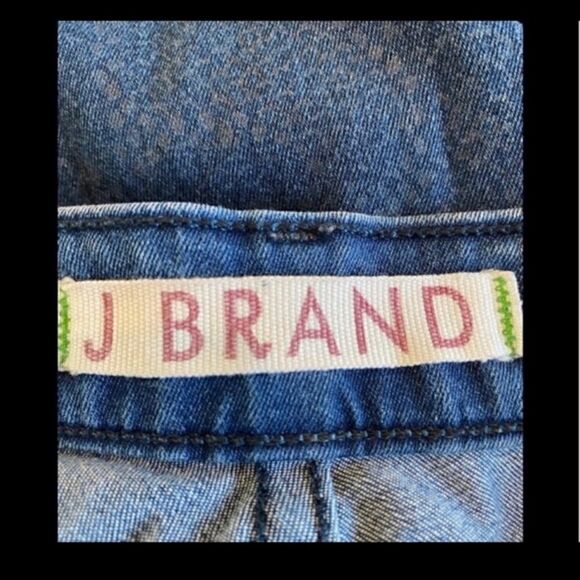 J BRAND BOA PRINT COATED SKINNY BLUE JEANS - Picture 6 of 7